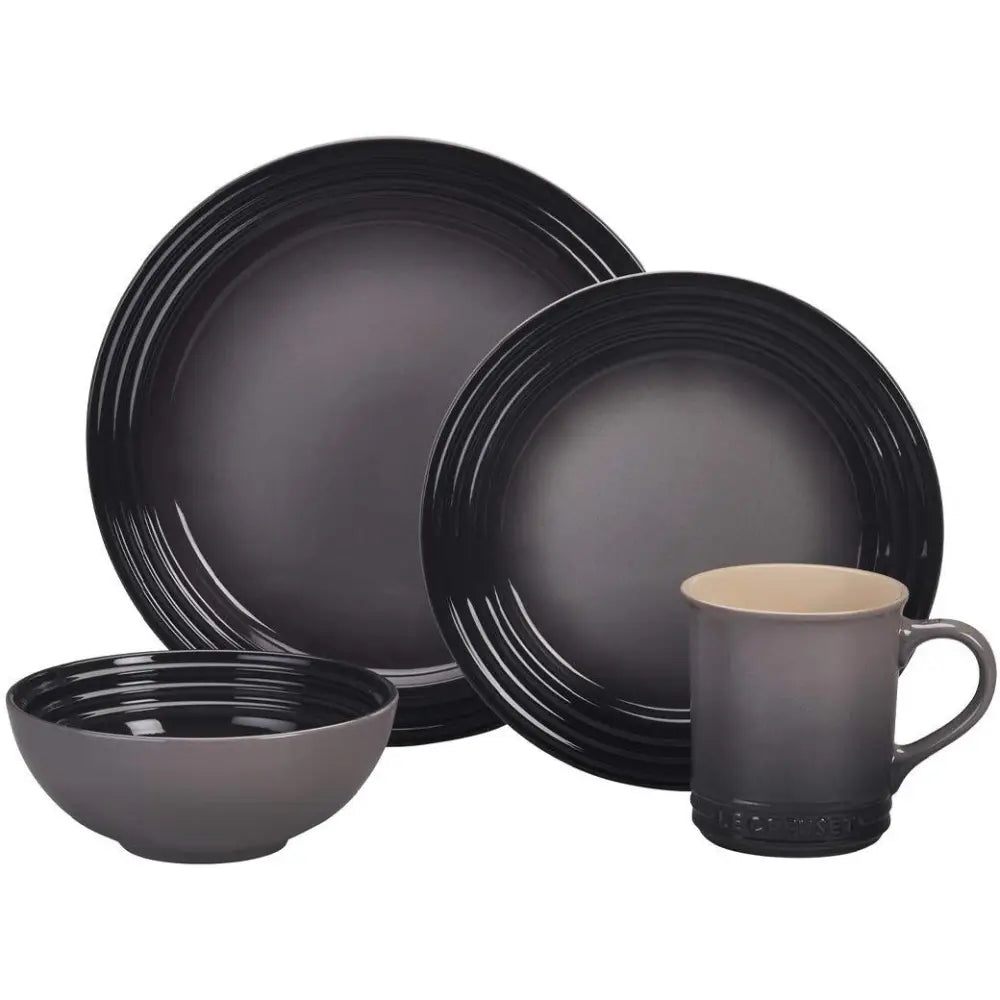 Le Creuset 16 Piece Dinnerware Set - Oyster - Dinnerware Sets
