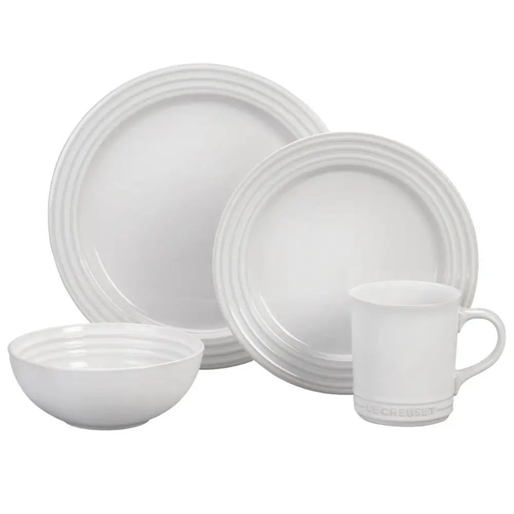 Le Creuset 16 Piece Dinnerware Set - White - Dinnerware Sets