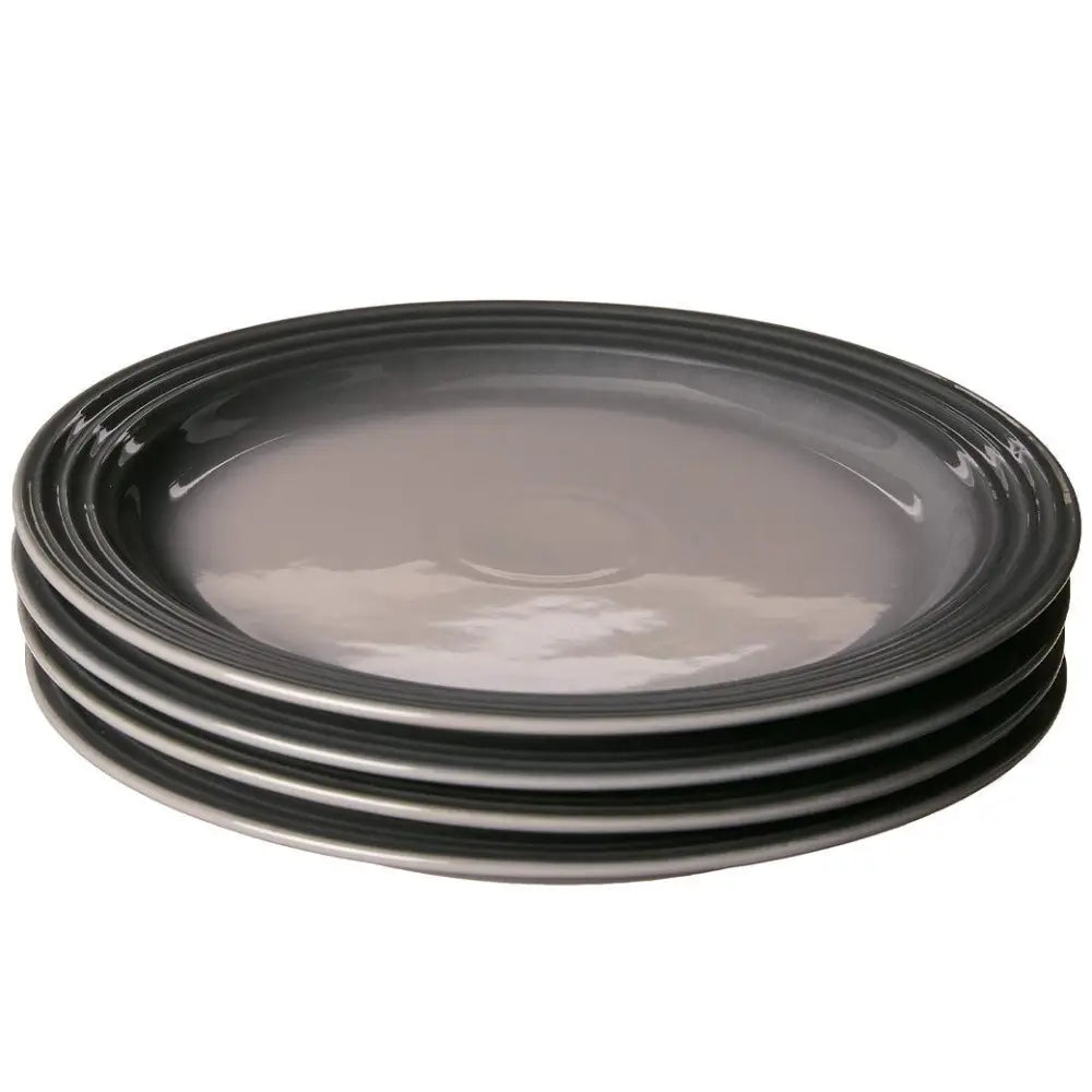 Le Creuset Set of (4) 10.5″ Dinner Plates - Oyster - Plates