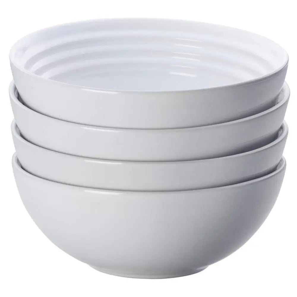 Le Creuset Set of (4) 22 oz. Soup Bowls - White - Bowls