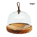 Rico & Plato Fiore Glass Dome Cheese Platter/Cake Server - Cutting & Serving Boards