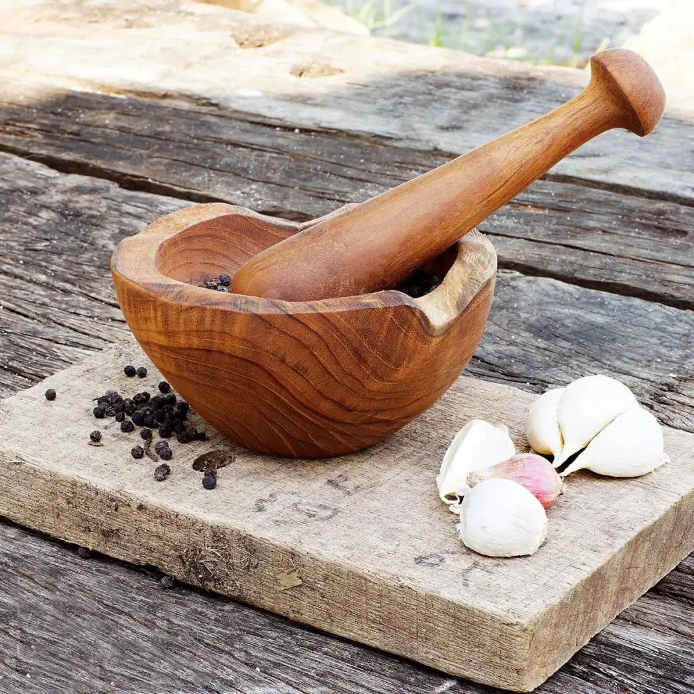 Rico & Plato Ibu Teak Pestle - Mortars & Pestles