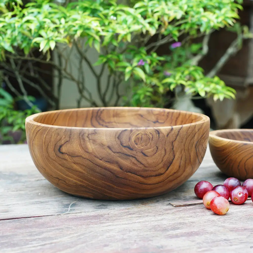 Rico & Plato Lisa Large Teak Bowl - Bowls
