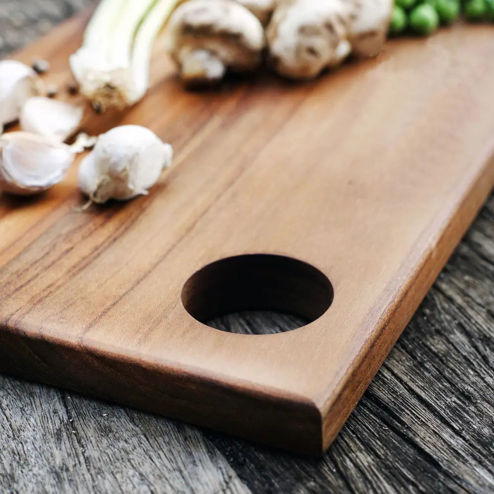 Rico & Plato Marjoram Teak Cutting Board/Serving Platter - Cutting & Serving Boards